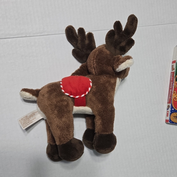Dan Dee Christmas Santas Reindeer Plush Vixen BONUS 8 Jolly Reindeer board book - Picture 4 of 12